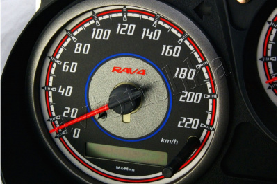 Toyota RAV4 II светодиодные шкалы (циферблаты) на панель приборов